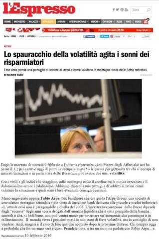 Lo spauracchio della volatilità agita i sonni dei risparmiatori