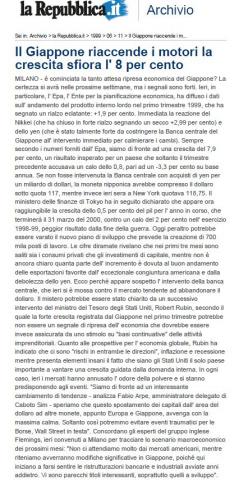 Il Giappone riaccende i motori la crescita sfiora l'8 per cento