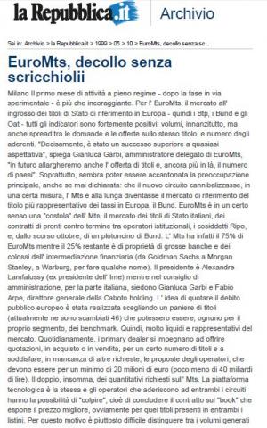 EuroMts, decollo senza scricchiolii