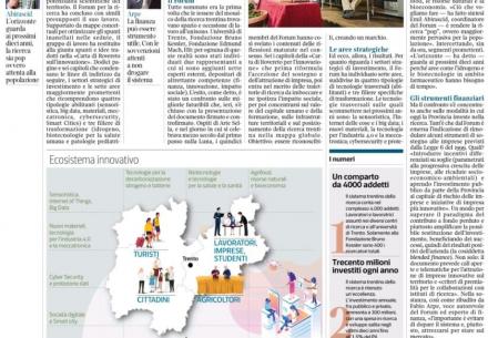 Corriere del Trentino | Innovazione, sette aree per crescere 