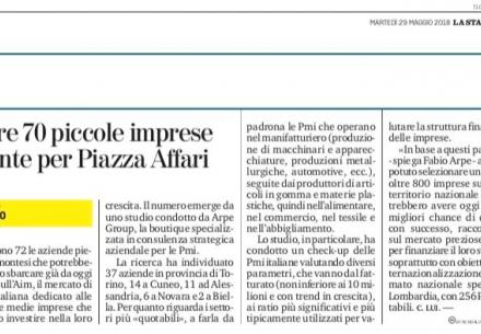 Oltre 70 piccole imprese pronte per Piazza Affari