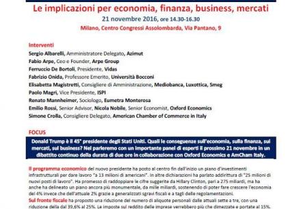 E ora Donald Trump! Le implicazioni per economia, finanza, business, marcati