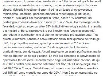 Ma sono quelle azioni a spingere l'economia