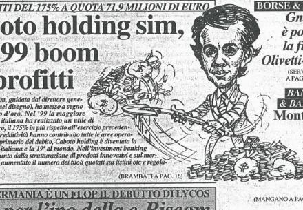 Caboto holding sim, nel '99 boom dei profitti