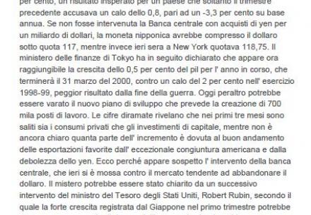 Il Giappone riaccende i motori la crescita sfiora l'8 per cento